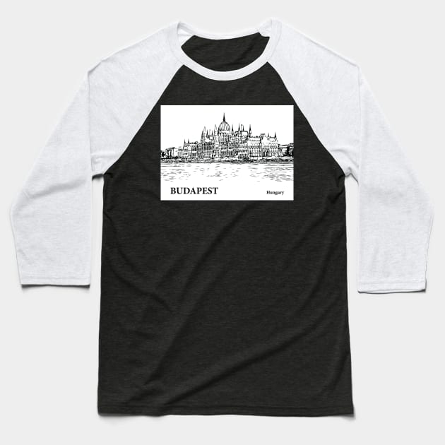 Budapest - Hungary Baseball T-Shirt by Lakeric